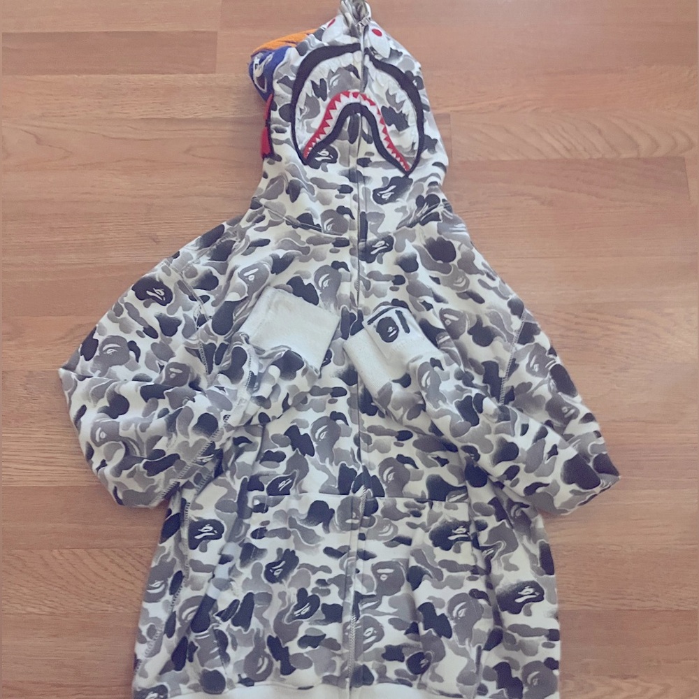 Grey Bape Hoodie
